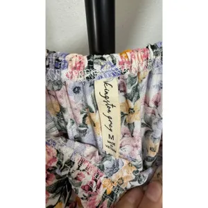 Kingston Grey Floral Off The Shoulder High Low Maxi Dress Medium Tassel Waist thumbnail 4