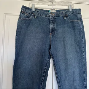 Wrangler Cash Waist Bootcut Blue Riding Jeans Womens‎ Sz 15/16 × 34 Cowgirl Cut thumbnail 6