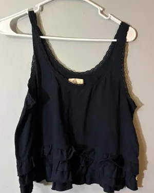 y2k hollister‎ ruffle tank top thumbnail 1