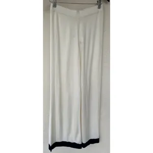ZIMMERMANN Two-Tone Merino Wool Wide-Leg Pants AU 2 US 8 Luxury Resort thumbnail 5