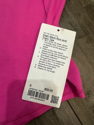 Lululemon High Neck Run and Train Tee thumbnail 3
