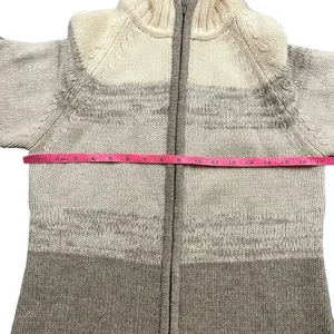 Patagonia 100% Lambswool Full Zip Sweater Jacket Women S Cream Taupe Wool thumbnail 6