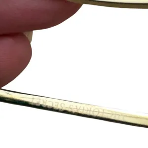 Victorias Secret Gold Tone Crystal Geometric Double Band Cuff Bracelet‎ thumbnail 4