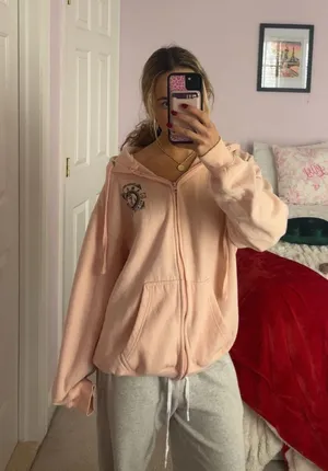 Zip Up hoodie Pink Size L thumbnail 1