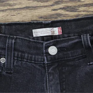 Levi's Vintage Y2K 512 Perfectly Slimming Stretch Jeans Black Wash 12 Misses thumbnail 4