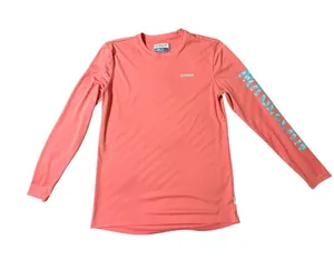Magellan Outdoors Women Casting Crew Long Sleeve Fishing Shirt S Coral Peach UPF thumbnail 1