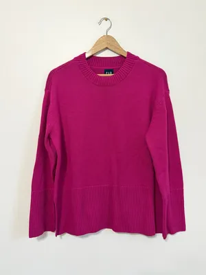 NEW GAP Knit Sweater Women's Size Medium NWT Pink Purple thumbnail 3