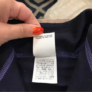 Patagonia Purple 1/2 zip pullover with back pocket S base layer pull over thumbnail 6