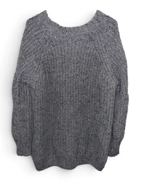 Falls Creek Grey Chunky Knit Cardigan Size L/XL thumbnail 3