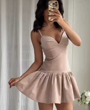 🔥Sale🔥 Nwt Zara Short Voluminous Strappy Dress Size Xs thumbnail 1