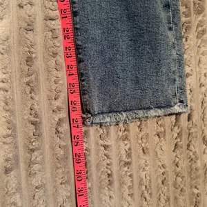 Loft Outlet Womens‎ Straight Leg Jeans Blue Medium Wash Raw Hem Size 4 thumbnail 7
