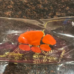Clear Tote Bag with orange Clemson Tiger Paw Print and Gold Chain thumbnail 7