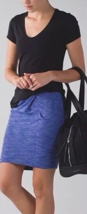 ✨Lululemon &go Where To Sz 2 Heather Blue Skirt✨ thumbnail 1