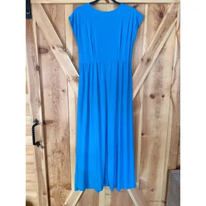 Olivia Matthews Womens Size 10 Blue Maxi Dress Rhinestone Homecoming Wedding thumbnail 2