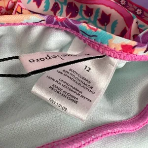 Nanette Lepore One Piece Swimsuit Floral Wrap Halter Size 12 thumbnail 5