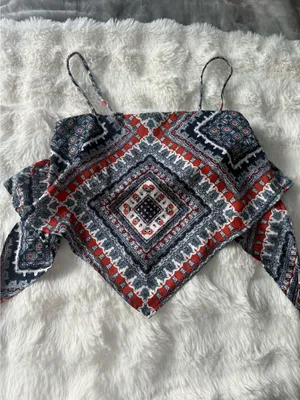Honey and Sparkle Bandana Tie Top thumbnail 2