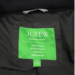 J. Crew New Chateau Puffer Coat Water Resistant Black Size M thumbnail 11