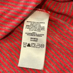 Columbia Omni-Wick Womens Quarter Zip Pullover Striped Coral Pink Grey Medium thumbnail 3