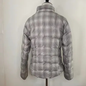 Eddie Bauer Women's 650 Silver Plaid Checkered Jacket Size Small thumbnail 6