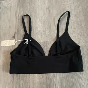 NWT AERIE Smoothez Mesh Triangle Black Bralette size Small thumbnail 7