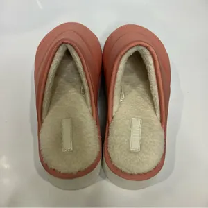 Anthropologie‎ Maeve puffy platform slippers mules peach white women’s size 8-9 thumbnail 7