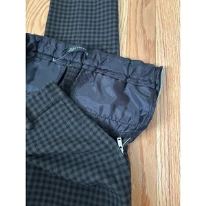 Zara Woman Plaid Skinny Pants XS Black Gray Check Ankle Trousers Office Career thumbnail 3