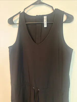 Kyodan Black Sleeveless Drawstring Jumpsuit thumbnail 4