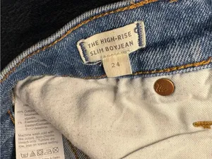 Madewell The High-Rise Slim Boyjean Jeans Size 24 Blue thumbnail 3