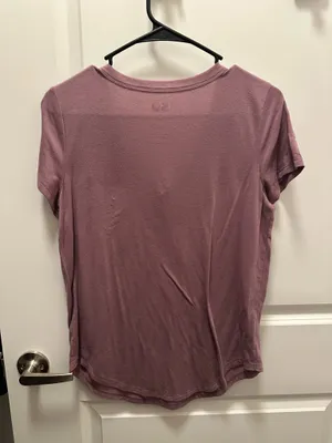 Pink V Neck T-Shirt thumbnail 2
