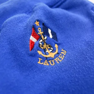 Lauren Ralph Lauren Joggers Womens Petite Small Blue Cotton Nautical Crest Pants thumbnail 6