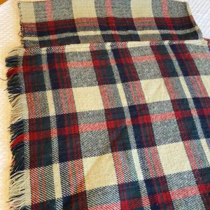 Fleece Sweater Blanket Poncho Tartan Plaid One Size Red Navy Tan Hunter Green thumbnail 7