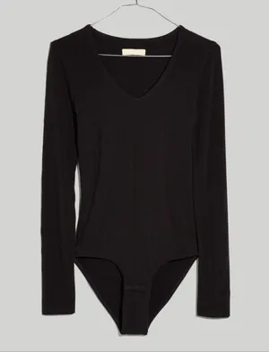 Madewell Plus V-Neck Full Coverage Bodysuit Size Medium thumbnail 1