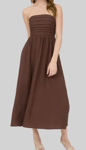 Altar'd State Strapless Midi Dress thumbnail 1