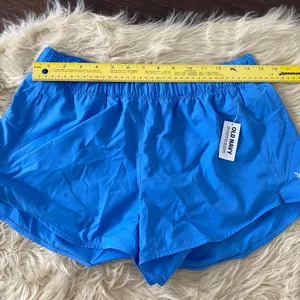 NWT Blue Mid Rise Short Quick Dry Old Navy Running Workout Shorts M thumbnail 4
