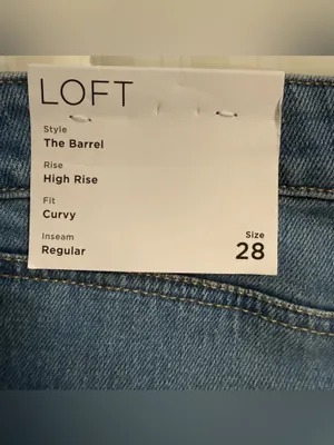 Loft The Barrel High Rise Curvy Fit NWT Size 28/6 thumbnail 7