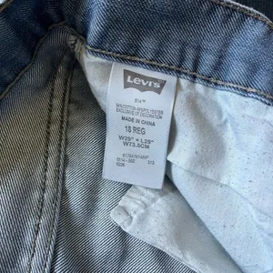 Levi's 514 Blue Straight Leg Jeans Classic SZ 29/29 Bootcut Distressed High Rise thumbnail 15