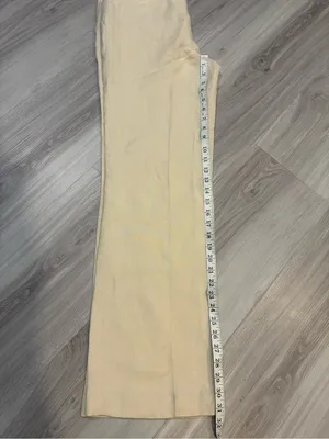55% linen Calvin Klein Light Beige High-Waist‎ Trousers thumbnail 9