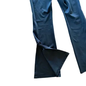 Black y2k Style Flared Yoga Pants 🔥 thumbnail 2