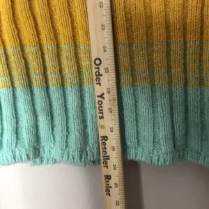 Urban outfitters BDG colorblock strip mock neck pullover sweater XS S thumbnail 5