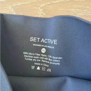Set Active Crop Top & Bike Shorts Set Size XS Gray thumbnail 2