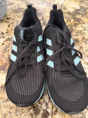Adidas Women's Black & Light Blue Running Sneakers thumbnail 1