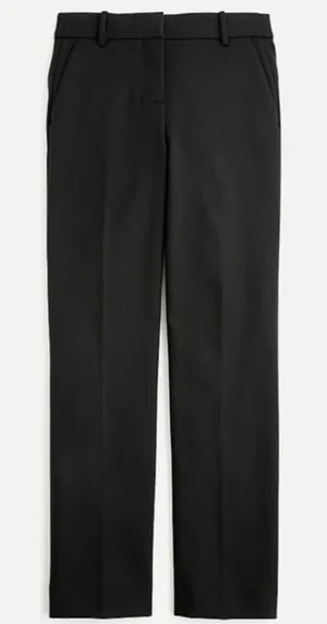 J.Crew 365 Peyton High-Rise Wide-Leg Cropped Pant Black Four-Season Stretch‎ thumbnail 1