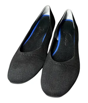 Bacia Black Knit Slip On Flats Foam Insole Women's‎ Size 10 thumbnail 1