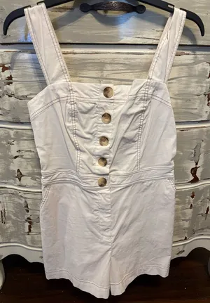 Nicole Miller White Romper thumbnail 1
