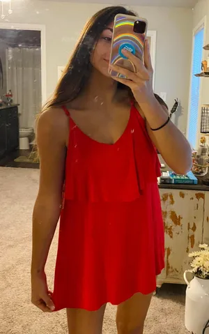Dress Up red tank top thumbnail 1