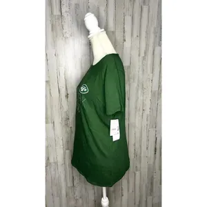 NWT NFL‎ New York Jets Women's Medium Green Short Sleeve Crewneck T-Shirt thumbnail 4