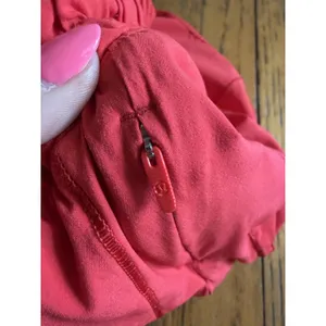 Lululemon Shorts Womens 6 Pink Running Lined Zip Pocket Elastic Waist Athletic thumbnail 4
