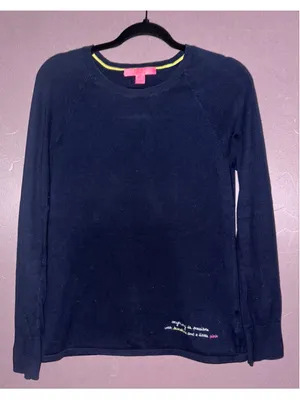 Lilly Pulitzer Women's Navy Blue Crew Neck Sweater Size S thumbnail 1