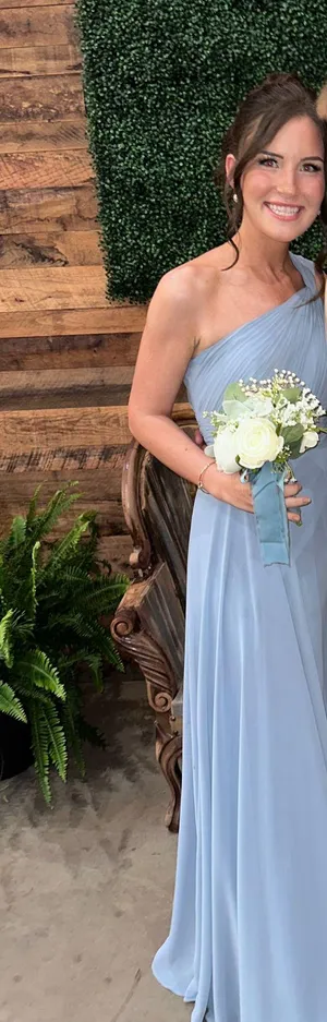 Bridesmaid Dress Azazie Dusty Blue thumbnail 1