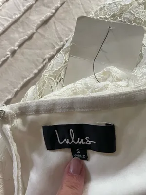NWT Lulu's‎ Off-White Lace Maxi Dress thumbnail 6